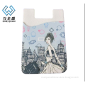 promotional sticky silicone card holder for various mobile phone